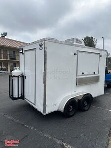 New - 2023 7' x 12' Food Concession Trailer with Generator Platform