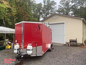 2019 7' x 16' Mobile Kitchen Food Concession Trailer with Pro Fire System