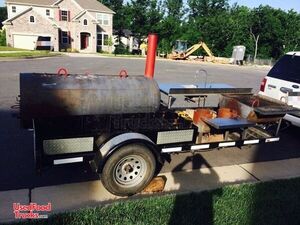 7' x 18' Commercial BBQ Grill & Smoker Food Trailer