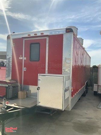 Lightly Used 2016 Cargo Craft 25' Permitted Kitchen Food Concession Trailer