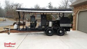 2014 - 7 x 20' Commercial BBQ Smoker and Grill Trailer