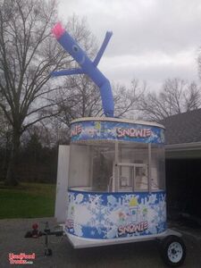 6' x 8' Snowie Shaved Ice Snowball Concession Trailer