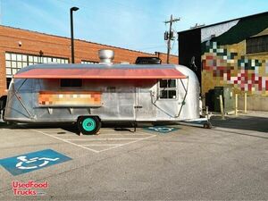 27' Custom Vintage 1958 Airstream Overlander Wood-Fired Pizza Concession Trailer