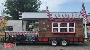 Used Barbecue Concession Trailer / Mobile BBQ Unit with Smoker and Porch
