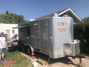 2020 7.6' x 16' Lightly Used Commercial Mobile Kitchen Food Concession Trailer