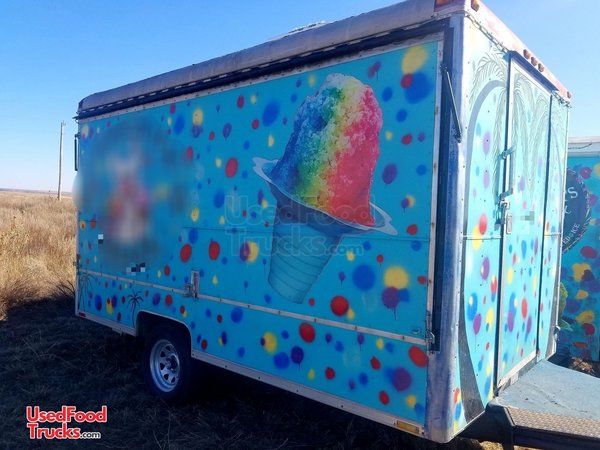 Used 6' x 12' Wells Cargo Snowball / Shave Ice Concession Trailer