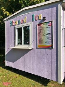 Cute Snow Ball Concession Stand Building / Shaved Ice Trailer