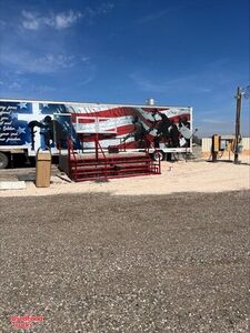 Beautiful and Loaded Patriotic 8.5' x 48' Barbecue and Kitchen Food Trailer