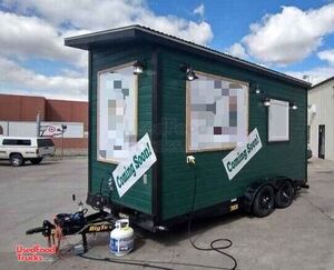 New Ready-to-Outfit 8.5' x 16' Empty Mobile Food Concession Trailer
