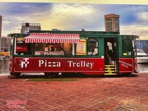 Rebuilt Classic Trolley Wood-Fired Pizza Truck Streetcar Food Truck w/ Clean Propane Engine