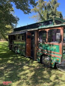 Retro-Style 2021 GMC Chance Street Car Trolley 30' Kitchen Food Truck with Pro-Fire