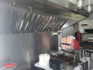 20' Barbecue Grill Food Concession Trailer with Porch and Pro-Fire Suppression
