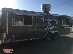 2017 8.5' x 22' Wells Cargo Commercial Mobile Kitchen Food Concession Trailer