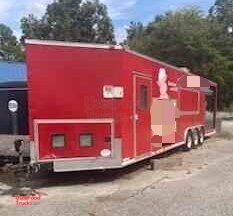 Ready to Go - 2008 Lark 8.5' x 32' Barbecue Food Concession Trailer with Porch