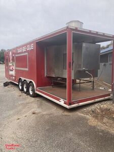 Ready to Go - 2008 Lark 8.5' x 32' Barbecue Food Concession Trailer with Porch