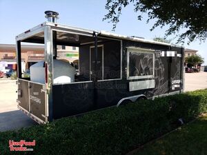 Nicely Built 2018 - 8.5' x 24' Wood-Fired Pizza Trailer | Food Concession Trailer with Porch
