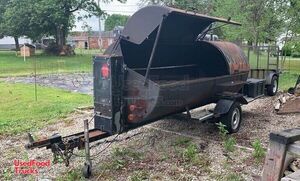 Ready-to-Go Used Open BBQ Smoker Tailgating Trailer