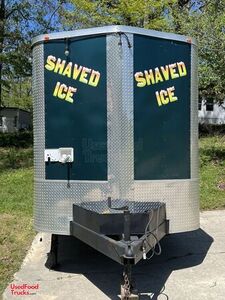 2017 7' x 16' Snowball Shaved Ice Concession Trailer w/ Snowie Shaver