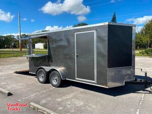 2018 - 7' x 14' Empty Concession Trailer with Power Outlets