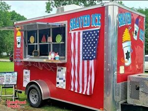 Self-Contained 2018 Spartan 12' Shaved Ice Trailer / Snowball Concession Trailer