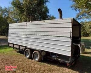 2018 - 8' x 20' BBQ Concession Trailer with Porch / Mobile Barbecue Rig