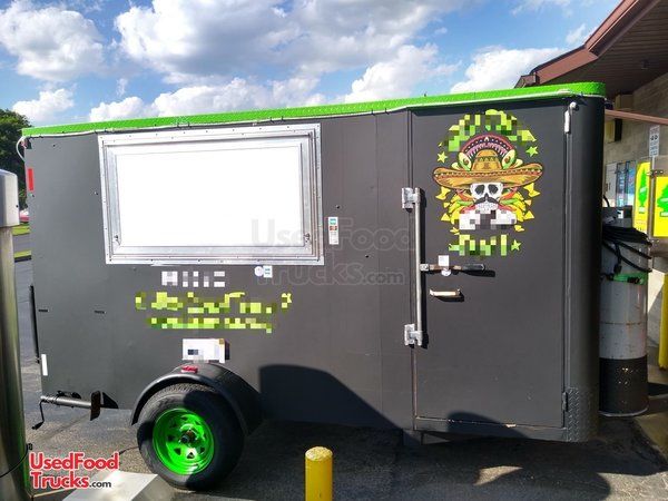 2002 - 6.5' x 12' Food Concession Trailer with 2019 Kitchen
