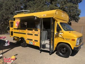CUTE Waffle Truck 17' GMC Chevy Van / Food Truck with Rebuilt Engine
