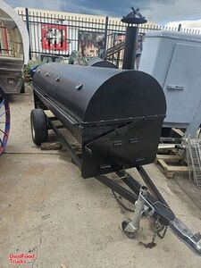 Custom Built - 6.5' x 16' BBQ Covered Wagon Trailer with 10' Pull Behind BBQ Pit