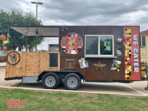 Turnkey 2021 Homemade 18' Barbecue Food Concession Trailer with Porch