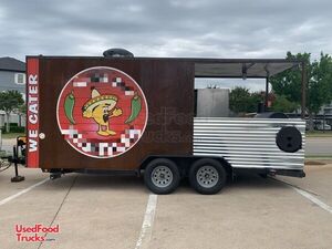 Turnkey 2021 Homemade 18' Barbecue Food Concession Trailer with Porch