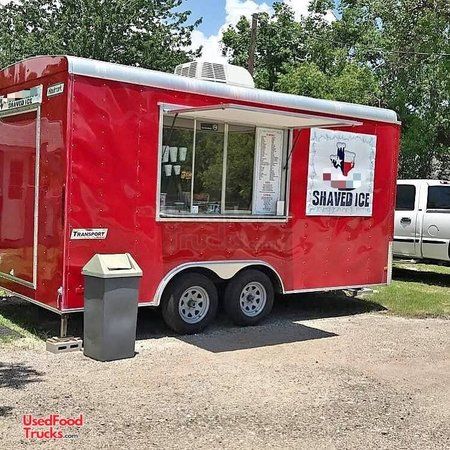 Loaded 2016 Haulmark 8.5' x 16' Shaved Ice Concession Trailer / Snowball Stand