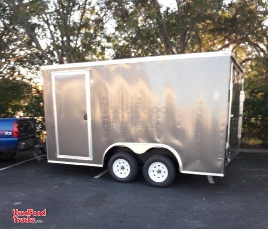 Barely Used 2018 8' x 16' Lark Empty Concession Trailer