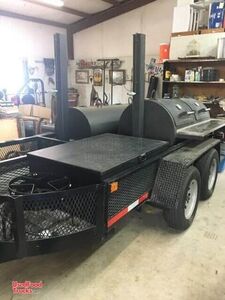 2 Commercial Smokers 2019 - 7' x 14' Towable Open BBQ Pits Tailgating Trailers