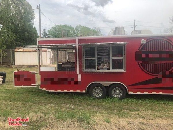 2019-8' x 26' Food Concession Kitchen Trailer with Porch- Barely Used