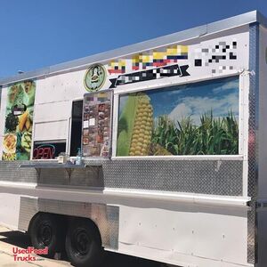 2017 8' x 16' Kitchen Food Concession Trailer with Pro Fire Suppression