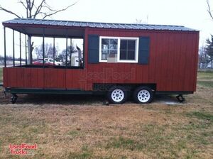 Used BBQ Trailer with Smoker Porch