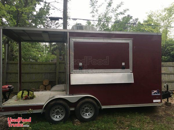 2017 - 7' x 16' Anvil Street Food Vending Concession Trailer with Porch