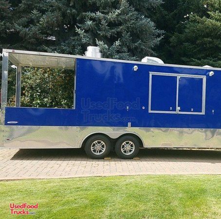 2017 - 8.5' x 24' Freedom Barbecue Food Concession Trailer with Porch / BBQ Pit