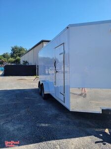 NEW - 2023 7' x 16' Kitchen Food Trailer with Fire Suppression System