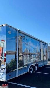 Street Food Vending Trailer / Mobile Food Concession Unit with Solar Panels