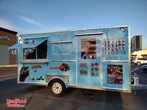 2022 - 8' x 15' Food Concession Trailer Used Mobile Vending Trailer