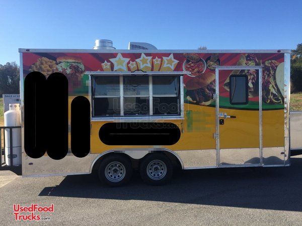 2018 Freedom 8.5' x 18' Loaded Food Concession Trailer with Commercial Kitchen
