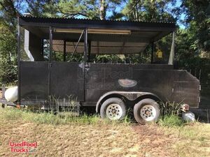 Loaded Open Barbecue Smoker Tailgating Trailer / Mobile BBQ Unit