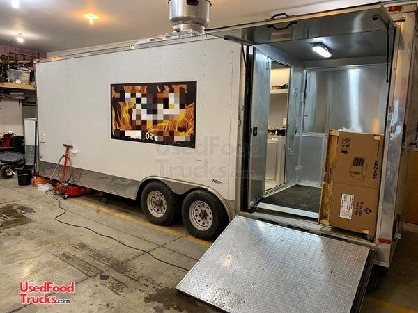 2015 Freedom 6' x 22' Food Concession Trailer with 6' Porch & 16' Kitchen