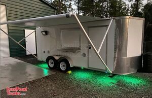 7.5' x 16' Food Trailer with Unused Commercial 2021 Kitchen Build-Out