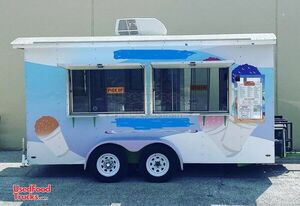 Like-New - 2012 7' x 14' Sno Pro Shaved Ice Concession Trailer w/ Southern Snow