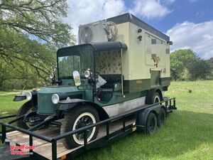 1912 Stanley Steamer Box Truck Replica Mounted Onto a 2017 7' x 14' Big Tex Trailer