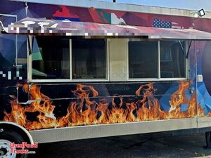 Like-New - 2022 34' Kitchen Food Concession Trailer with Pro-Fire Suppression