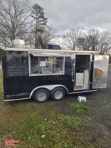 2018 Lark 7' x 16' Used Mobile Kitchen Food Concession Trailer