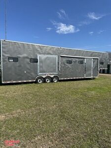 2006 48' Forest River 5th Wheel Trailer w/ Ole Hickory Rotisserie Wood Burning BBQ Pit